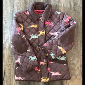 Toddler girls Joules quilted jacket